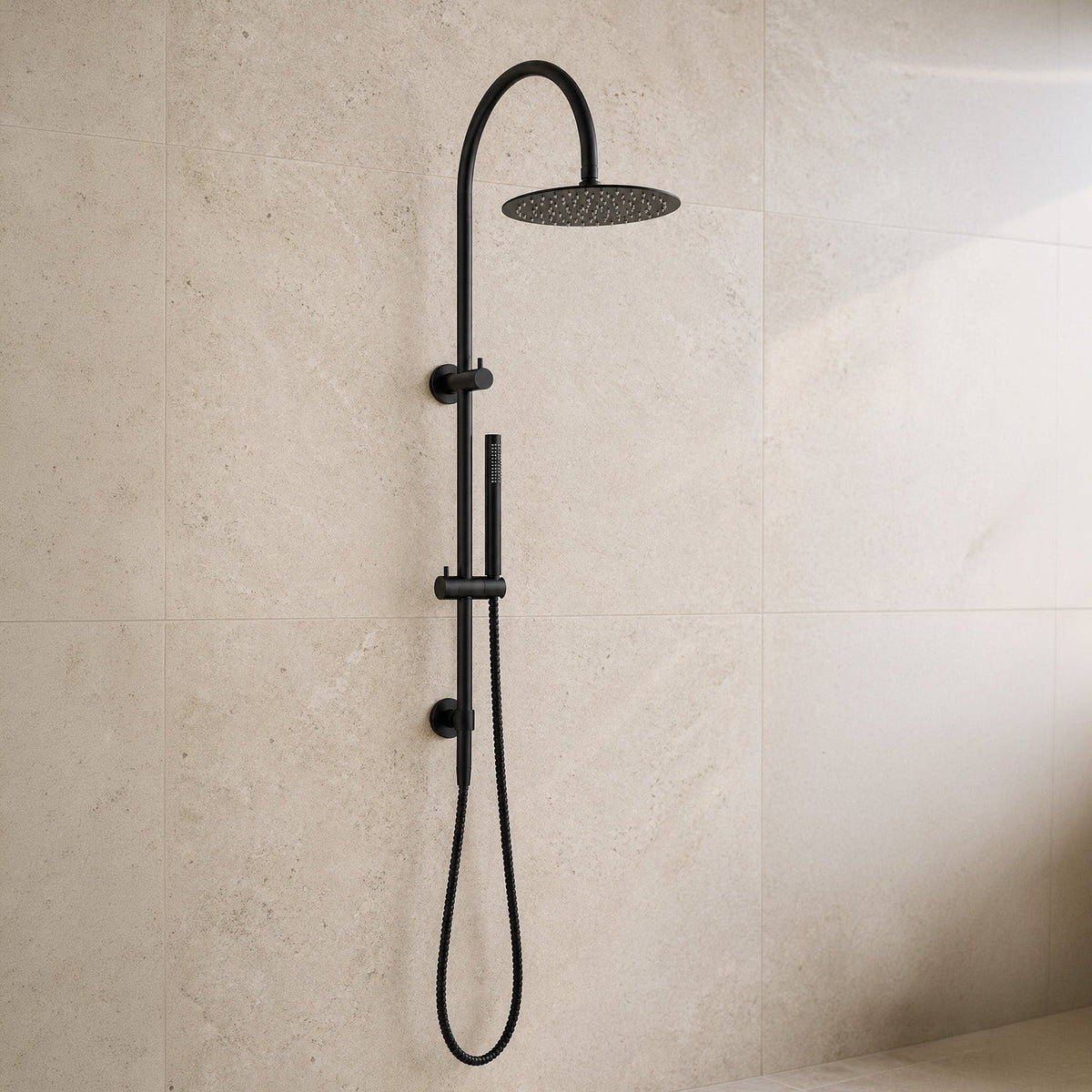 Reno Combination Shower - Matt Black