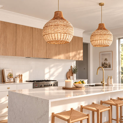 Bondi Rattan Pendant Light - Natural