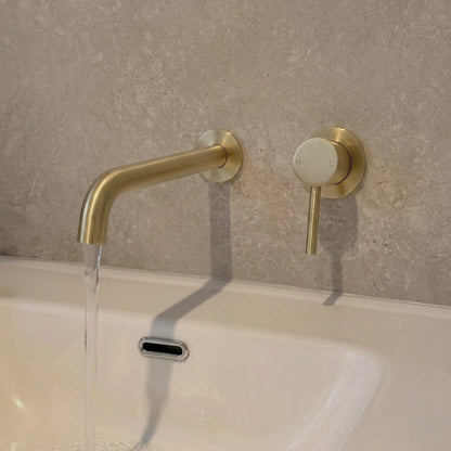 Reno Wall Spout - Brushed Brass