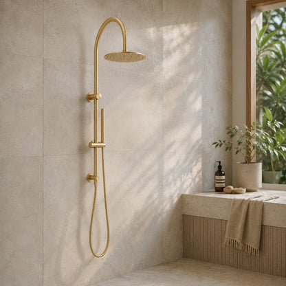 Reno Combination Shower - Brushed Brass