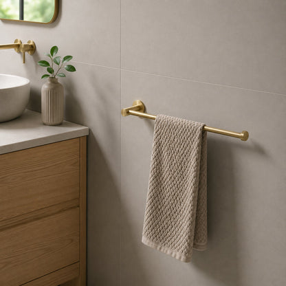 Reno Hand Towel Holder - Brushed Brass