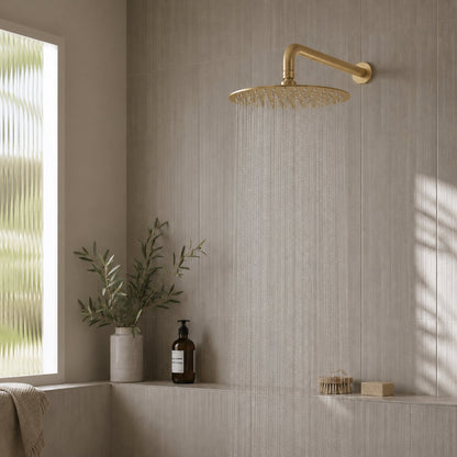 Reno Rainfall Shower System - Brushed Brass