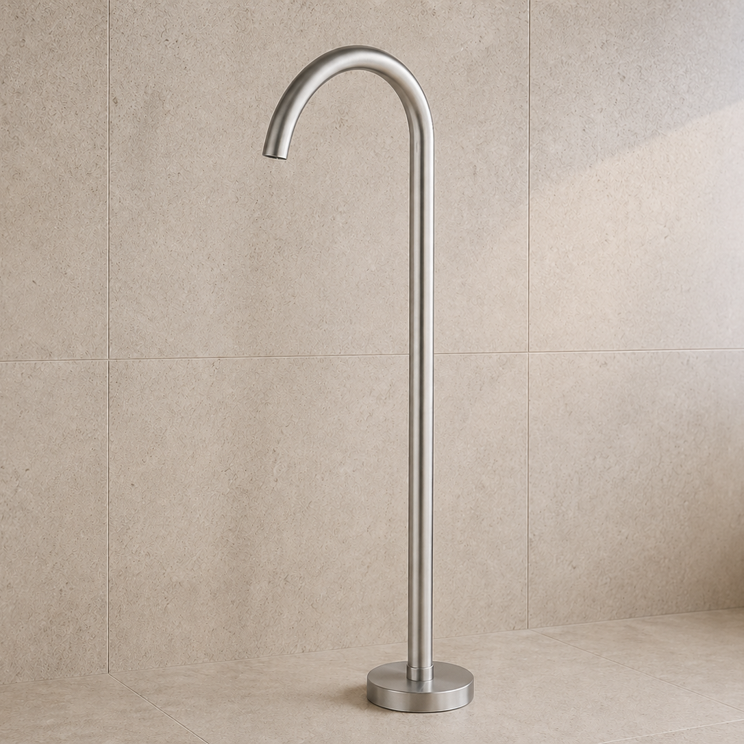 Reno Freestanding Bath Spout - Brushed Nickel