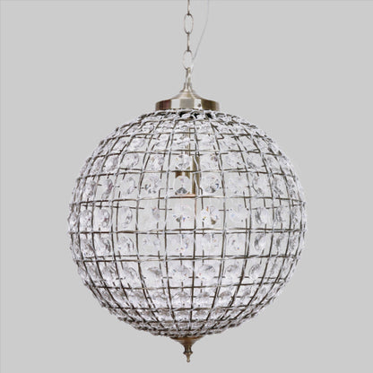 Casablanca Crystal Pendant Chandelier - Brass