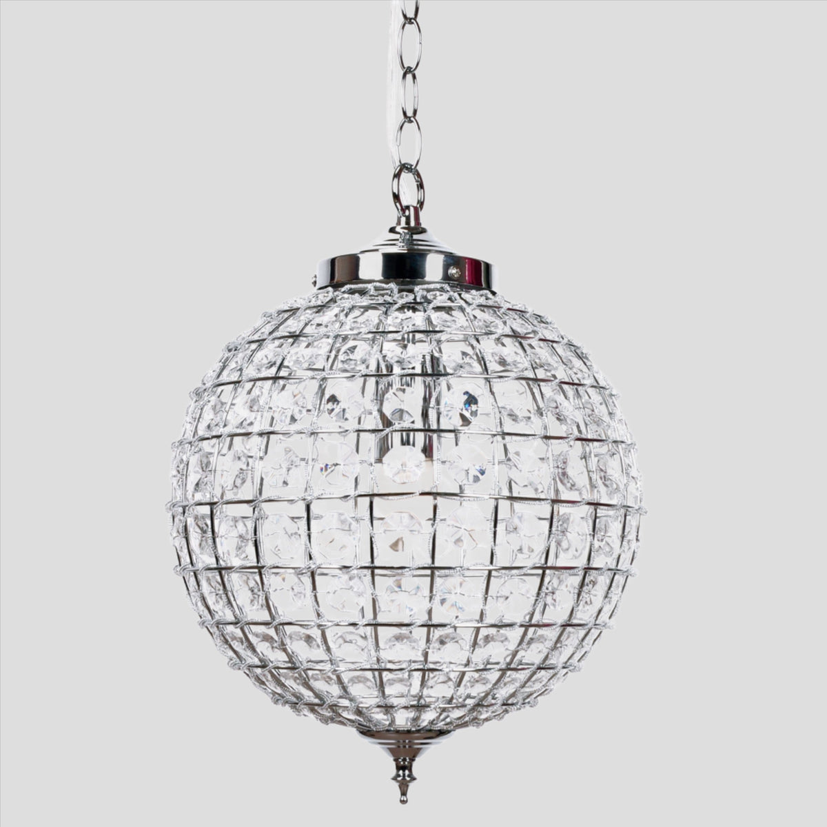 Casablanca Crystal Pendant Chandelier - Chrome
