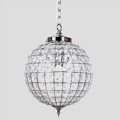 Casablanca Crystal Pendant Chandelier - Chrome