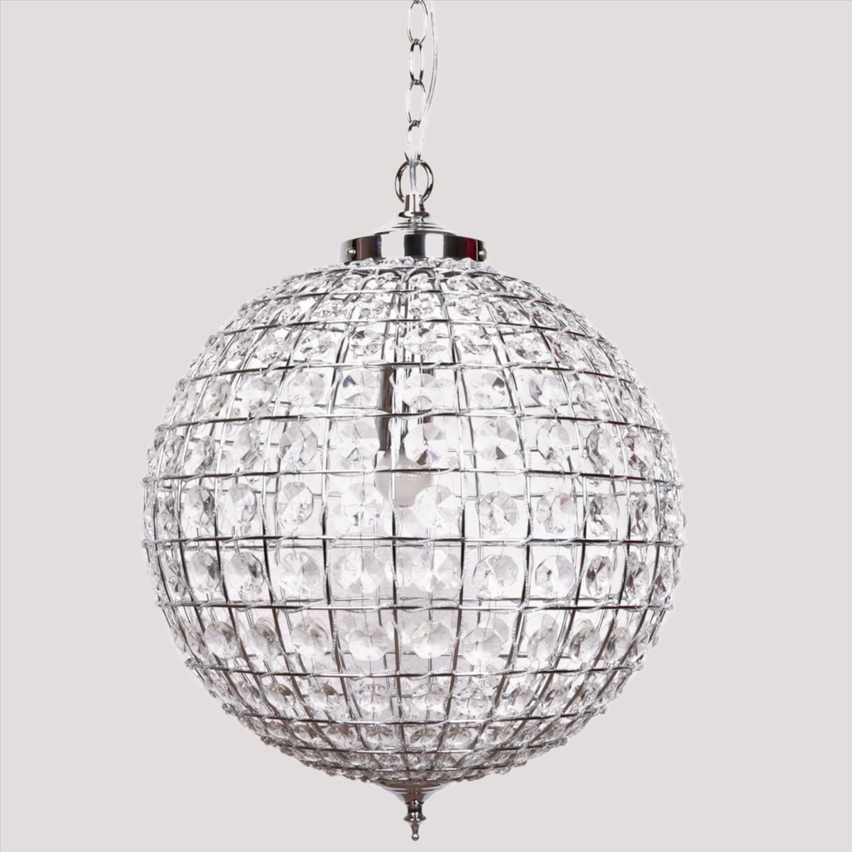 Casablanca Crystal Pendant Chandelier - Chrome