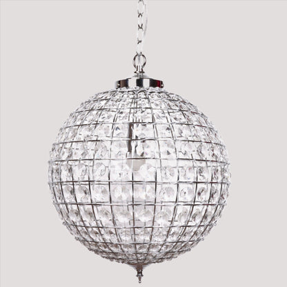 Casablanca Crystal Pendant Chandelier - Chrome