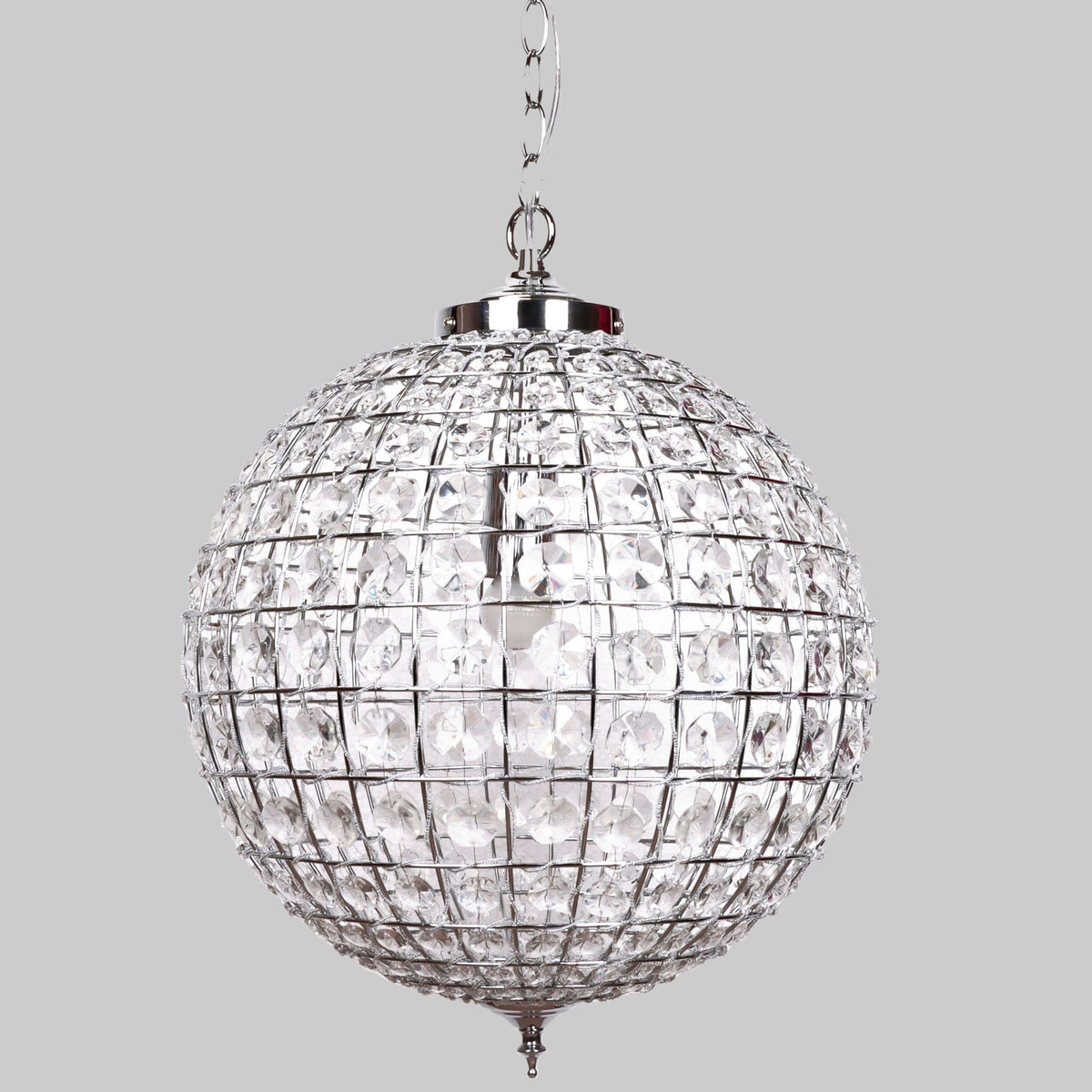 Casablanca Crystal Pendant Chandelier - Chrome