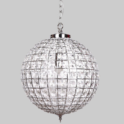 Casablanca Crystal Pendant Chandelier - Chrome