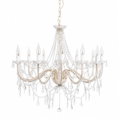 Cassie Chandelier 12 Light - Glass Crystals