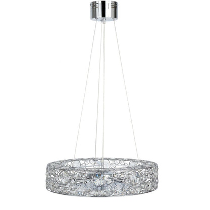 Chateau Crystal Pendant Light - Chrome