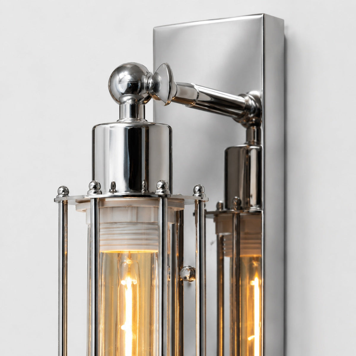 Wall Sconce Lamp with Filament Globe - Chrome