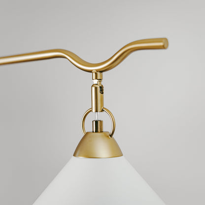 Bailey Twin Dining Room Extended Metal Cone Pendant Light