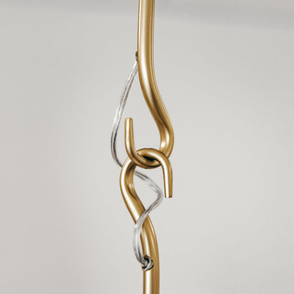 Bailey Extended Metal Cone Pendant Light - Gold/White