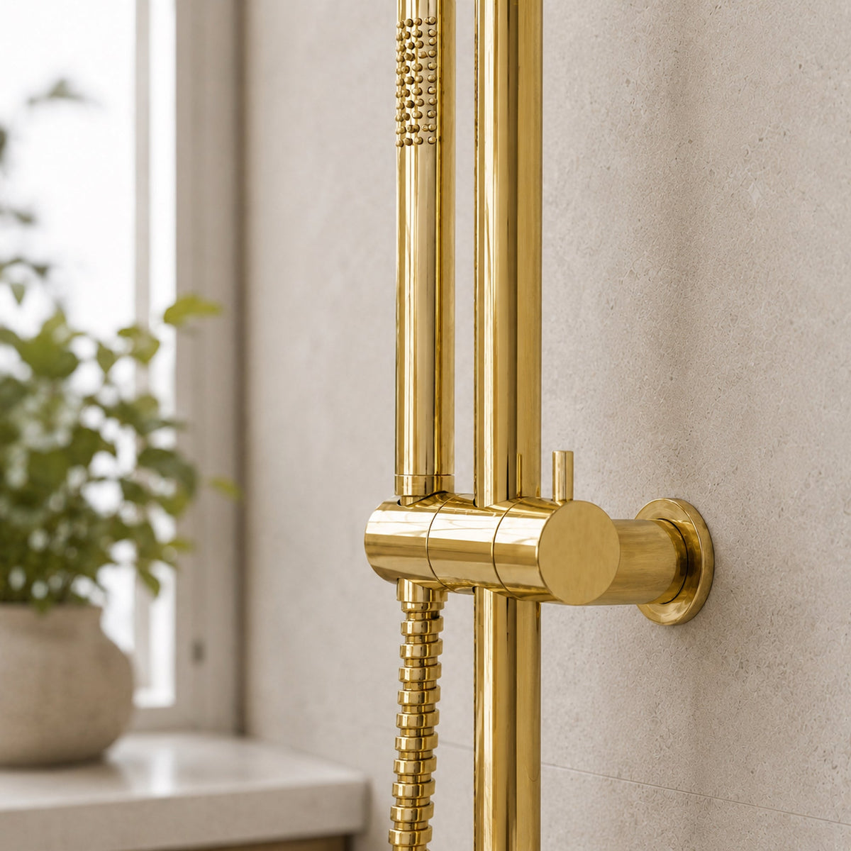 Reno Combination Shower - Polished Gold
