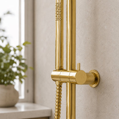 Reno Combination Shower - Polished Gold