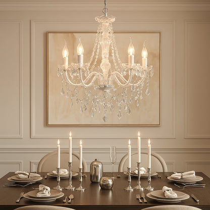 Cassie Chandelier 5 Light - Glass Crystals