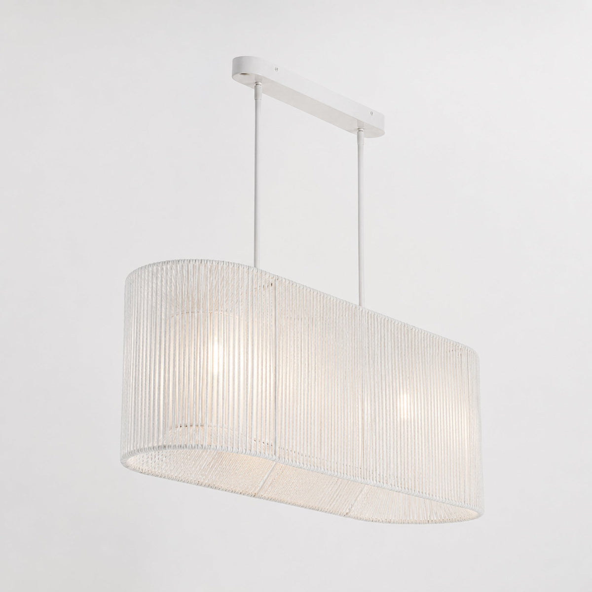 Elphin Dining Rope Pendant Light - White