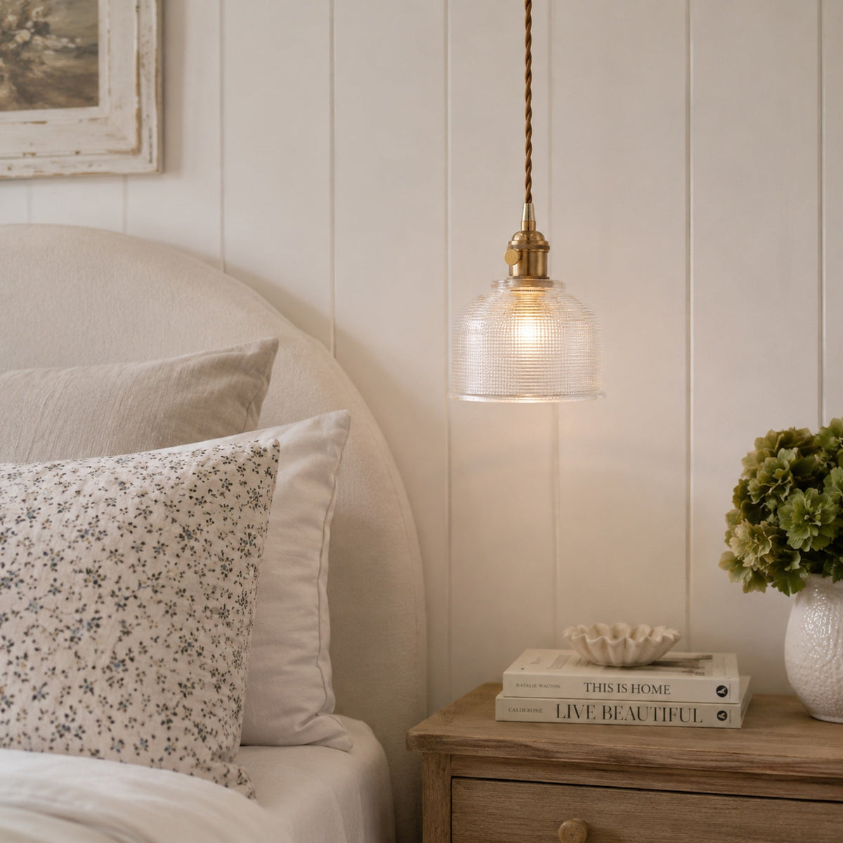 Emmie Vintage Glass Pendant Light