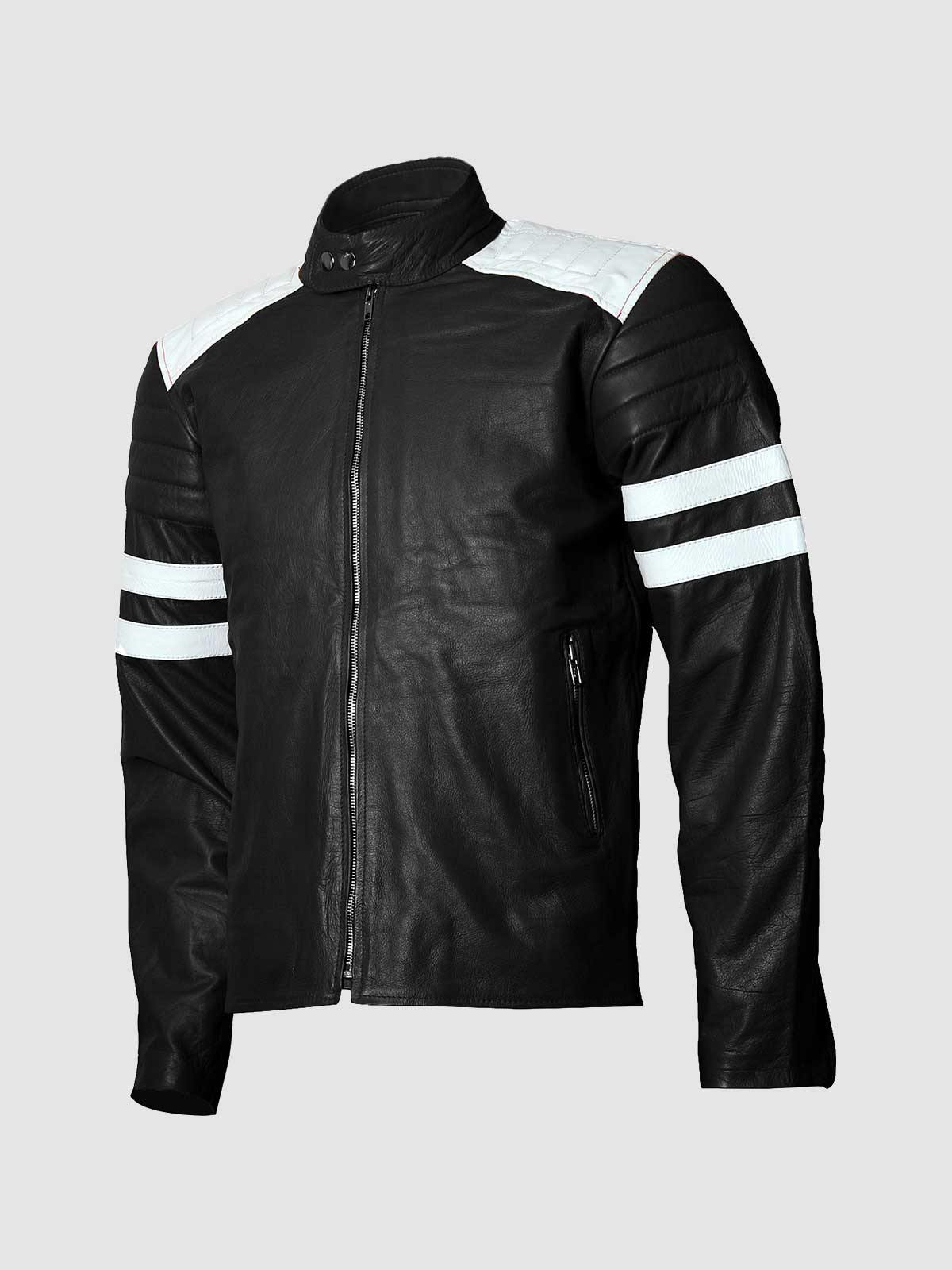 Black & White Leather Jacket