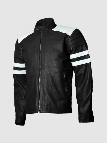 Black & White Leather Jacket