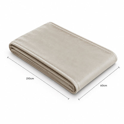 Fur Velvet Bed Runner - Champagne