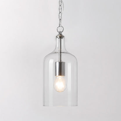 Kendal Glass Pendant Light - Chrome