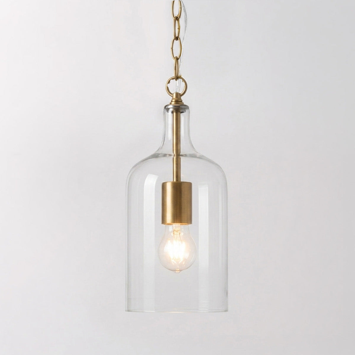 Kendal Glass Pendant Light - Gold