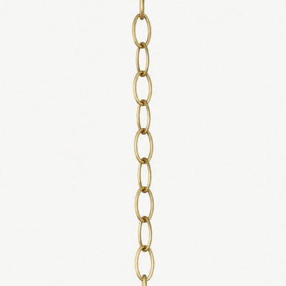 100cm Chain Extension Including Carabiner - Brushed Brass (Gold)
