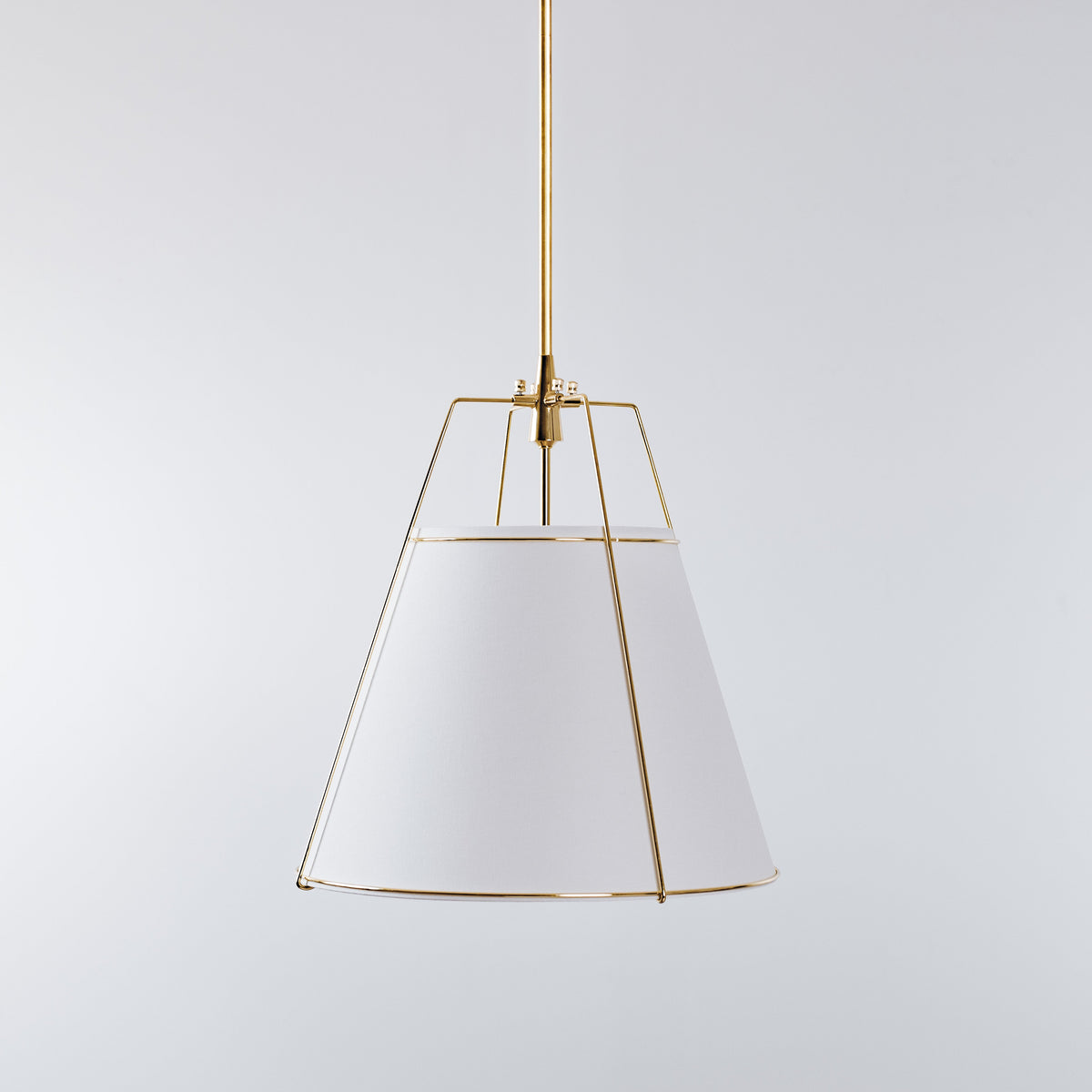 Jessie Pendant Light - White/Polished Gold Hardware