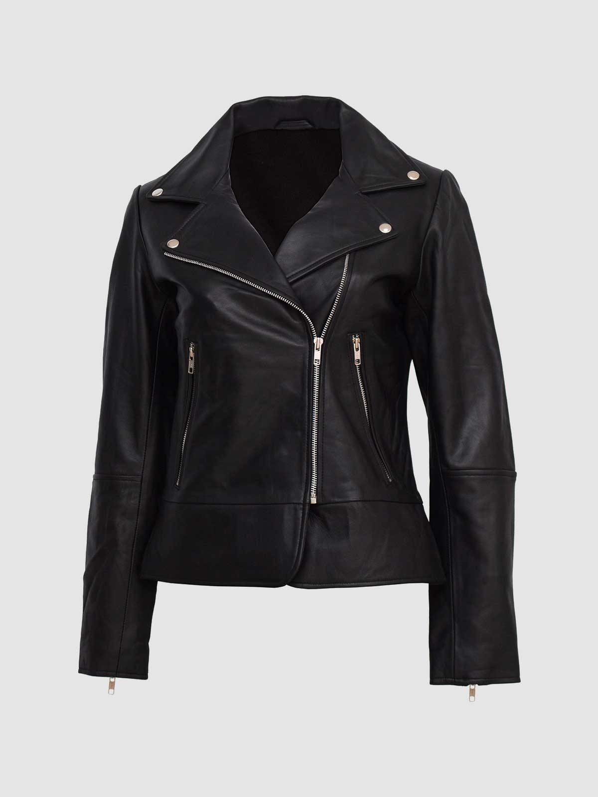 Black Leather Biker Jacket