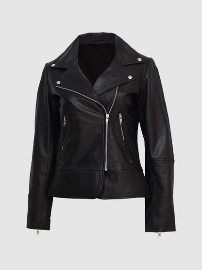 Black Leather Biker Jacket
