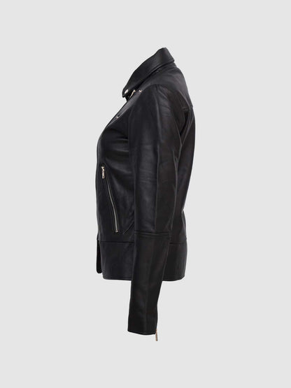 Black Leather Biker Jacket