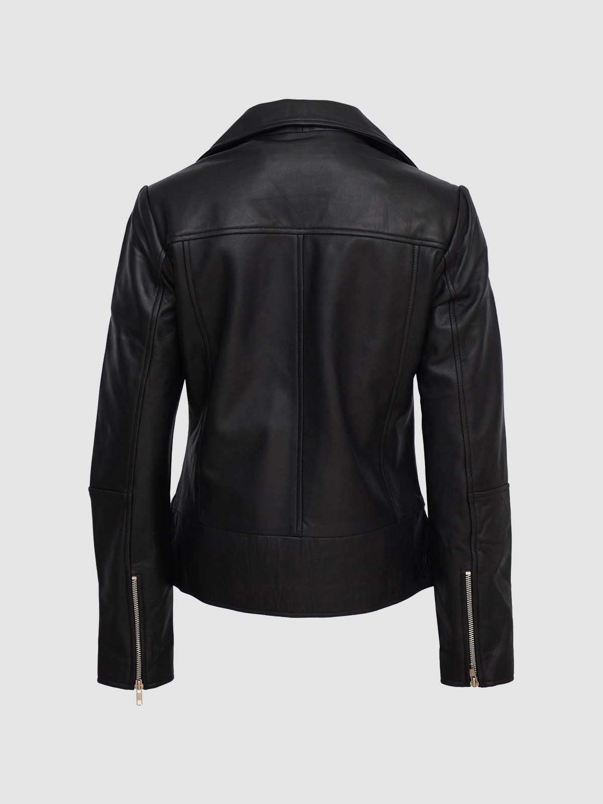 Black Leather Biker Jacket