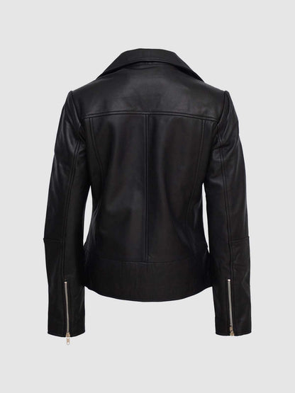 Black Leather Biker Jacket