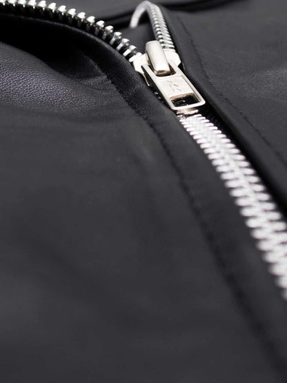 Black Leather Biker Jacket