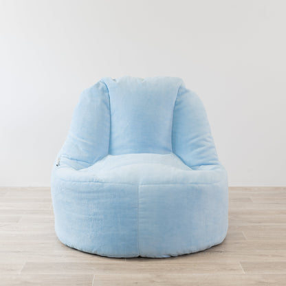 Lounger Plush Fur Bean Bag Chair Cover - Sky Blue