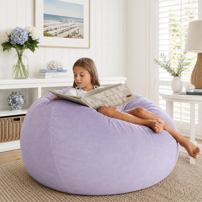 Pierre Fur Bean Bag - Lilac