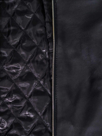 Black Leather Motorcycle Jacket