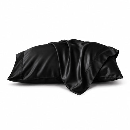 Silky Soft Bamboo Pillowcase Set - Black