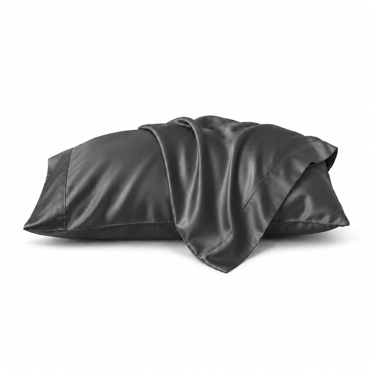 Silky Soft Bamboo Pillowcase Set - Charcoal