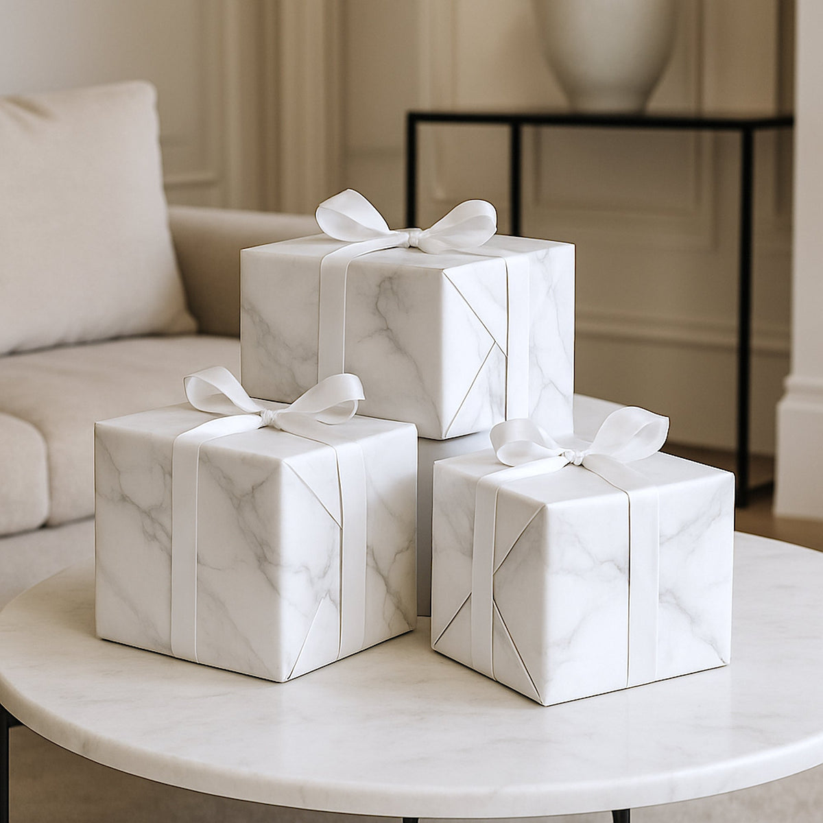 Premium Marble Wrapping Paper 15m Roll