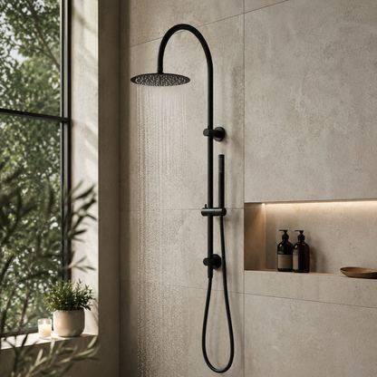 Reno Combination Shower - Matt Black