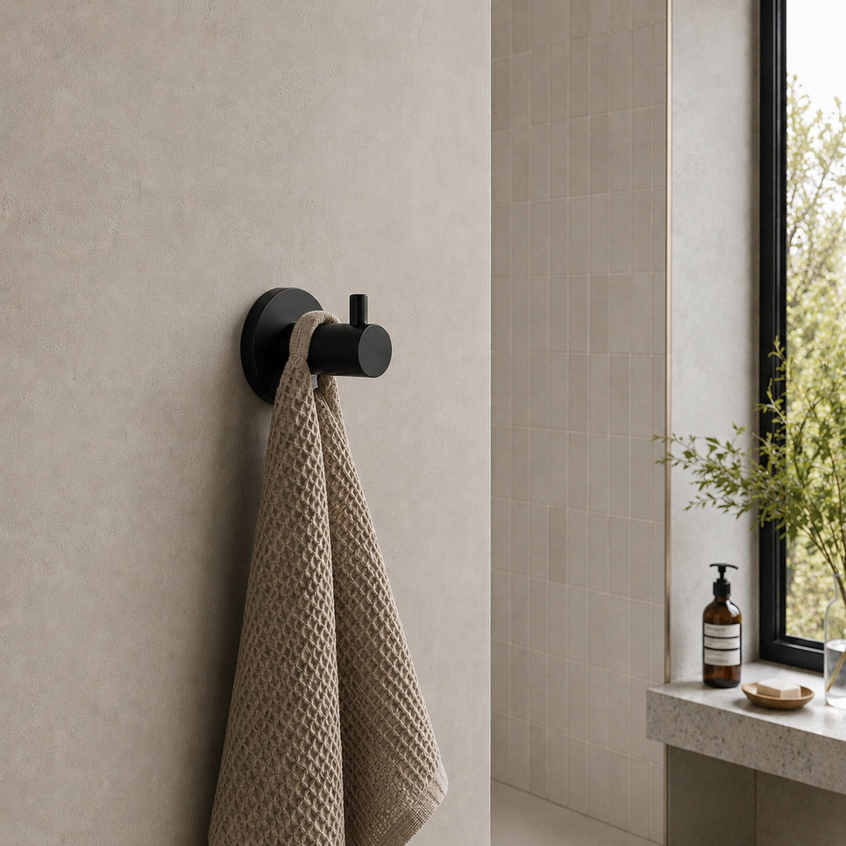 Reno Robe Hook - Matt Black
