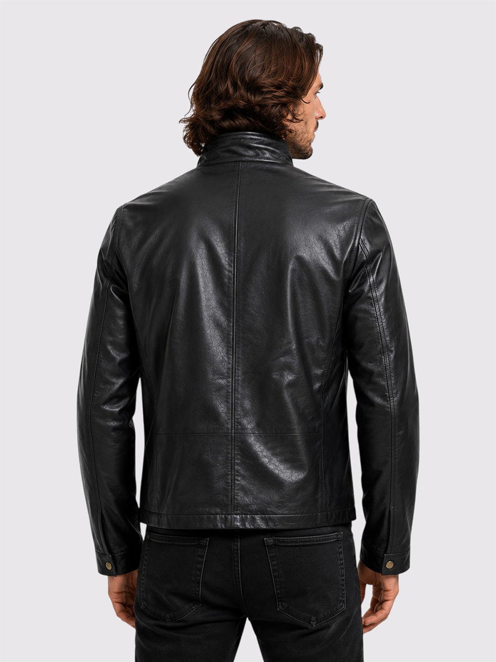 Black Biker Leather Jacket