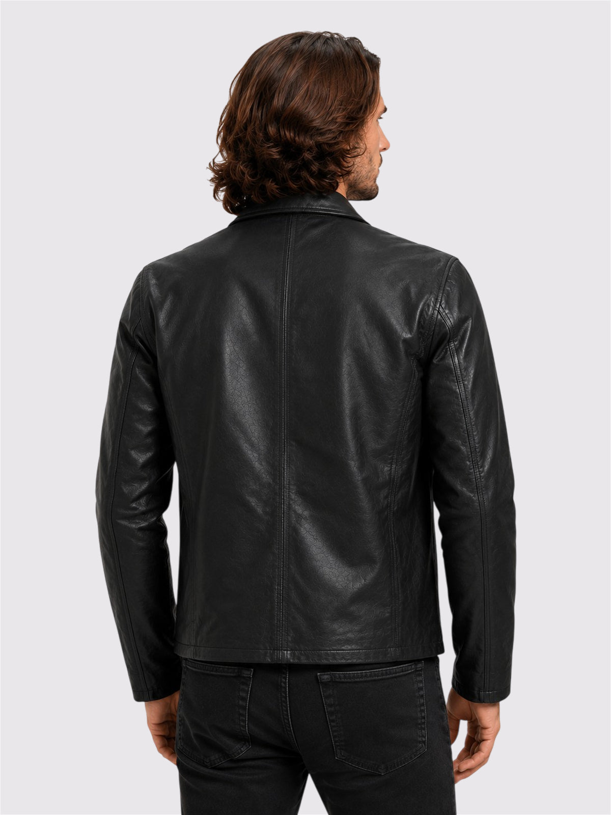 Black Leather Racer Jacket
