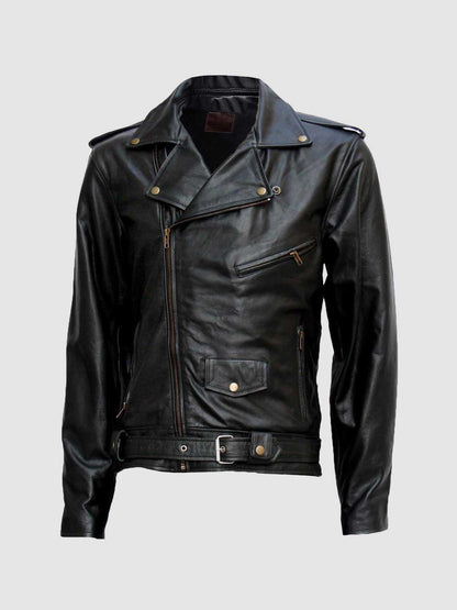 Black Leather Motorcycle Jacket