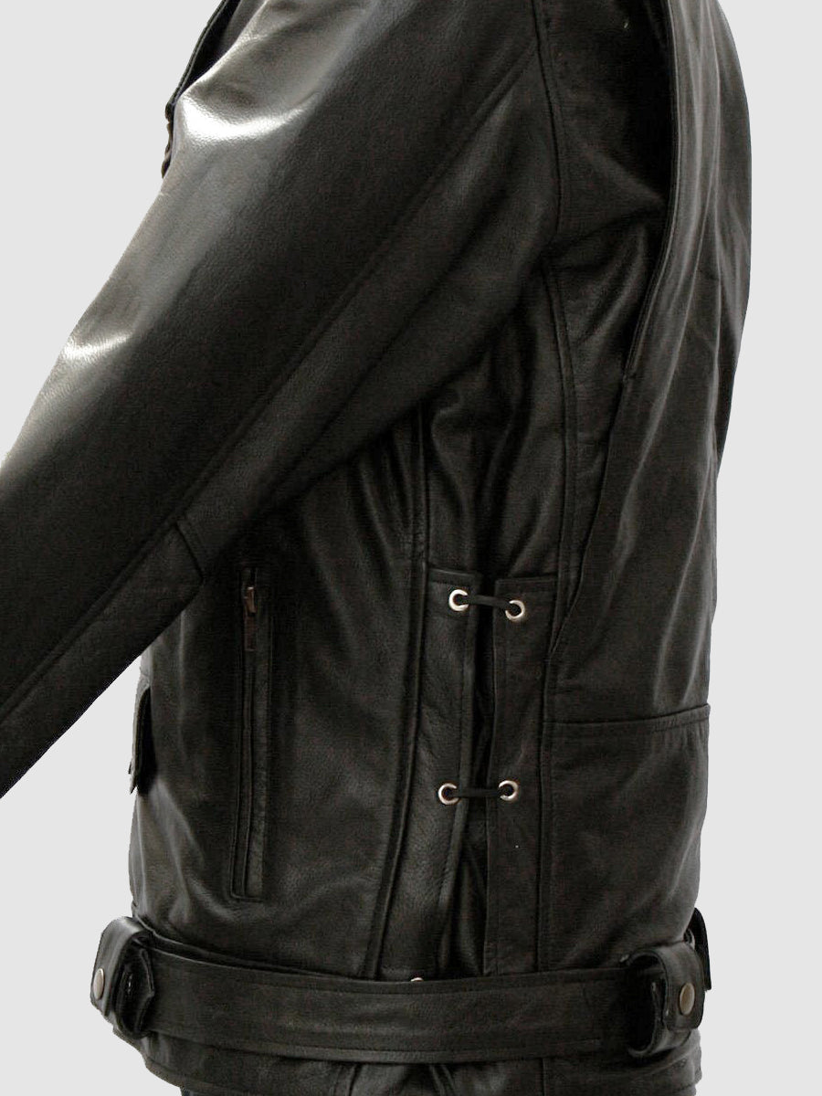 Black Leather Motorcycle Jacket