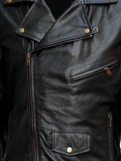 Black Leather Motorcycle Jacket